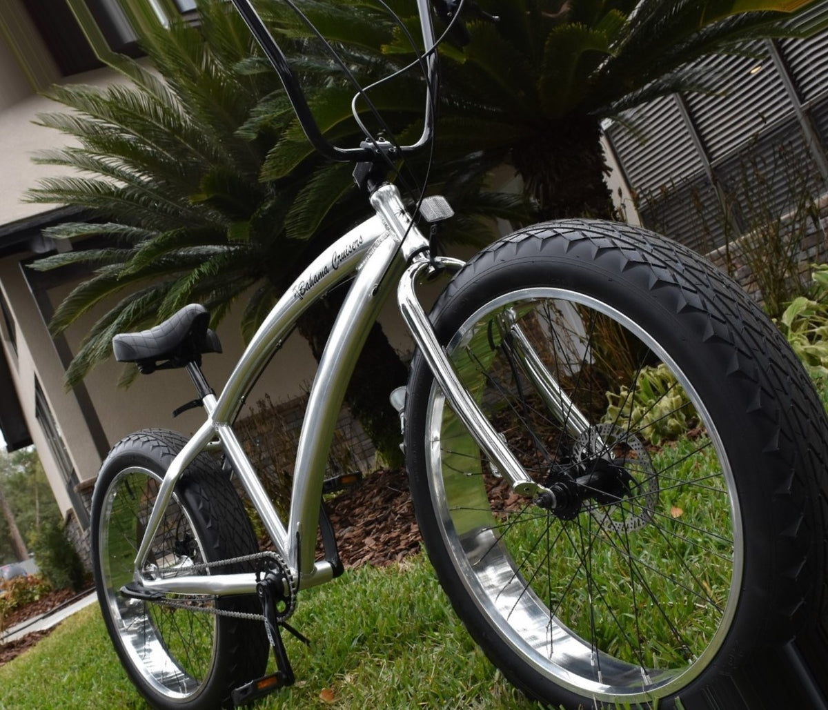 Beach cruiser with online fat tires